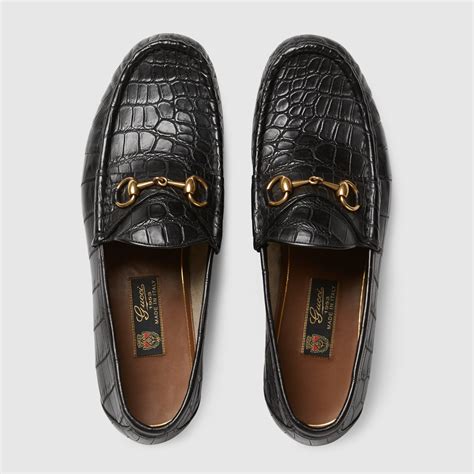 alligator gucci shoes|gucci crocodile loafers.